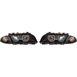 DESIGNSCHEINWERF.SET E46 (98-01 4-TÜR/KLARGL/SCHWARZ)