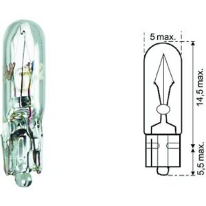 (W1,2W) T5 12V 1,2W